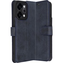 Uryport Oppo Reno 14 Trend S Plus Kapaklı Kılıf - Lacivert