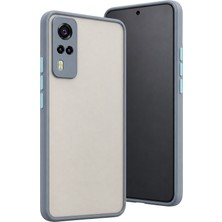 Uryport Vivo Y53S Kılıf Montreal Silikon Kapak - Gri