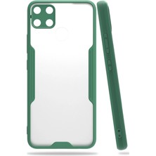 Uryport Realme C15 Kılıf Platin Silikon - Yeşil