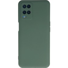 Uryport Oppo A54 4g Kılıf Nano Içi Kadife Silikon - Koyu Yeşil