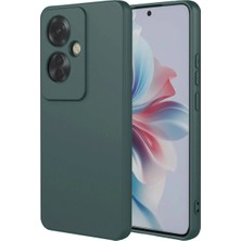 Uryport Oppo Reno 11F Kılıf First Silikon - Koyu Yeşil