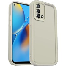 Uryport Oppo A74 4g Kılıf Viera Silikon - Krem