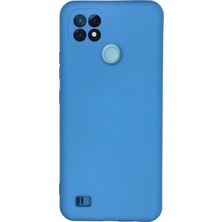 Uryport Realme C21 Kılıf Nano Içi Kadife Silikon - Mavi