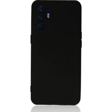 Uryport Oppo Reno 6 Kılıf Nano Içi Kadife Silikon - Siyah