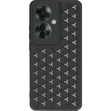 Uryport Oppo Reno 11F Kılıf Petek Silikon Kapak - Siyah