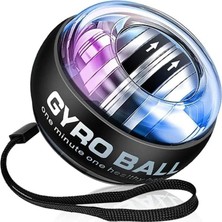 Brf Store Irmakxx Gyro Ball Bilek Güçlendirici, LED Işıklı Otomatik Başlatma, Taşınabilir El Egzersiz Topu, Ön