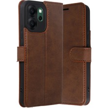 Uryport Oppo Reno 14F Trend S Plus Kapaklı Kılıf - Taba