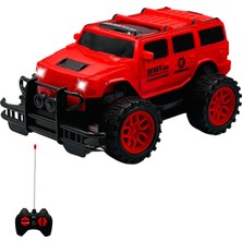 Happy Trend Giffy/oyuncak Uzaktan Kumandalı Pilli Full Fonksiyon Işıklı Drift Atabilen Offroad Yüksek Teker Araba Jeeep (Kırmızı Kapalı)
