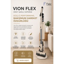 Fakir Vion Dikey Şarjlı Süpürge – Güçlü Emiş Sistemi, Uzun Süreli Kablosuz Kullanım, Hafif Ergonomik Gövde, Yüksek Performanslı Filtreleme, Çok Amaçlı Aksesuarlar ve Pratik Şarj Istasyonu