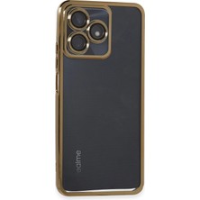 Uryport Realme C53 Kılıf Razer Lensli Silikon - Gold