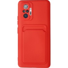 Uryport Xiaomi Redmi Note 10 Pro Kılıf Kelvin Kartvizitli Silikon - Kırmızı