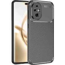Huawei Uryport Honor 200 Kılıf Auto Focus Karbon Kapak - Siyah