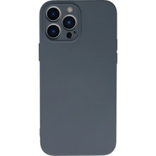 Uryport Apple iPhone 13 Pro Kılıf Nano Içi Kadife Silikon - Gri