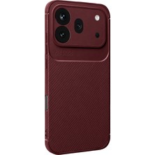 Uryport Huawei Honor 600 Pro Auto Focus Karbon Kapak - Bordo