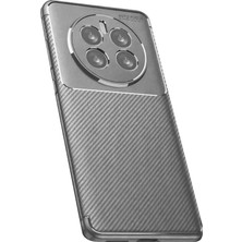 Uryport Realme 12 Pro Plus Kılıf Auto Focus Karbon Kapak - Gri
