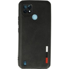 Uryport Realme C21 Kılıf Loop Deri Silikon - Siyah