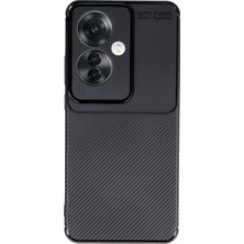 Uryport Oppo Reno 11F Kılıf Auto Focus Karbon Kapak - Siyah