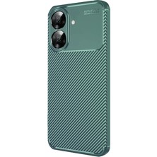 Uryport Realme Note 60 Kılıf Auto Focus Karbon Kapak - Koyu Yeşil