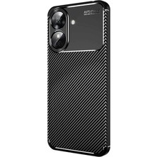 Uryport Realme Note 60 Kılıf Auto Focus Karbon Kapak - Siyah
