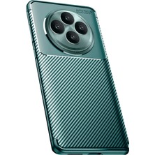 Uryport Oppo Reno 11 Fs Kılıf Auto Focus Karbon Kapak - Koyu Yeşil