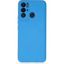 Uryport Tecno Pova Neo Kılıf Nano Içi Kadife Silikon - Mavi