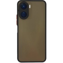 Uryport Vivo Y16 Kılıf Montreal Silikon Kapak - Siyah