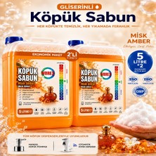 Wbrex Premium Gliserinli Köpük Sabun 5 lt x 2 Adet  Misk Amber Kokulu