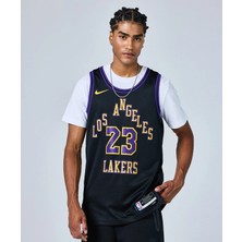 Nike Los Angeles Lakers Lebron James Nba 23/24 City Edition Dri-Fıt Swingman Erkek Basketbol Forması DX8506-012