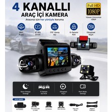 4 Kanallı Araç Içi Kamera Sistemi - Full Hd 1080P Kayıt