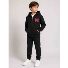 Bala Unisex Çocuk Kapşonlu Kışlık Şardonlu Sweatshirt