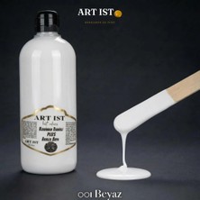 ART IST Kendinden Vernikli Plus Akrilik Boya 500 ml - 001 Beyaz Ultra Parlak ve Güçlü Tutunma