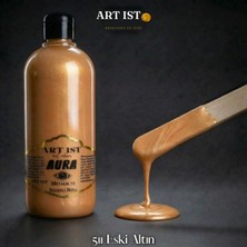 Art Ist Aura Tombul Metalik ve Sedefli Boya 500ML - Eski Altın