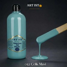 ART IST Kendinden Vernikli PLUS Akrilik Boyalar 500ML - 052 Çelik Mavi