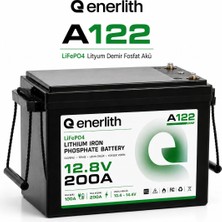 Enerlith A122 12.8V 200AH Lifepo4 Lityum Akü 200A Maks. Deşarj Akımı