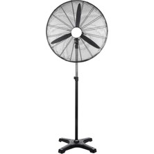 Fansan Ayaklı Sanayi Tipi Metal Ayaklı Vantilatör - Siyah