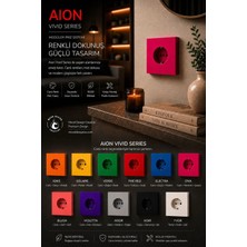Mooddesign Aıon Collection - Vıvıd Series (Dıva) /(Tüm Prizler Ile Uyumludur) Minimal Mat Tasarım Priz / Premium Dekoratif Canlı Renkler Serisi (Fuşya)