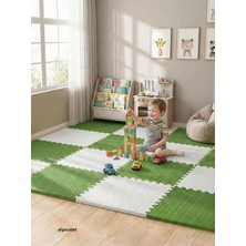 6 Parça 50X50 Puzzle Mat - 100X150 cm Kurulumlu Oyun Spor Matı Puzzle Halı Tatami 13M (Çimenyeş