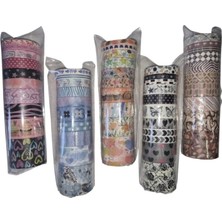Gıpta K9919 Soft Color Renkli Desenli BANT10'LU Asorti Set