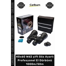 Carlburn #dürbün Yüksek Netlik Su Geçirmez 40X60 Wd2 Çift Göz Ayarlı Profesyonel El Dürbünü – 1000M50M