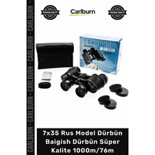 Carlburn #dürbün Profesyonel Avcı Net Görüntü 7X35 Rus Model Dürbün Baigish Dürbün Süper Kalite 1000M/76M