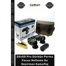 Carlburn #dürbün Mentch Askeri Pusulalı Hd 20X50 Pro Dürbün Perma Focus Netleme Su Geçirmez Kamuflaj