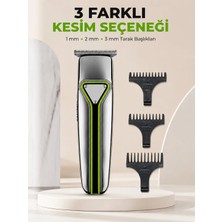Astraltech Erkek Saç Sakal Kesme Makinesi Profesyonel T Bıçaklı USB Şarjlı Ense Favori Düzelt