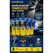 Goodyear 5'li Benzin Enjektör Temizleyici Yakıt Katkısı 300 ml