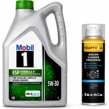 Mobil 1 Esp Formula P Dexos2 Dpf Motor Yağı 5W-30 5 Litre + Klima Bombası 200 ml