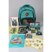 Jurassic World x Dekomus "T-Rex Force Collection" Jurassıc World Lisanslı Okul ve Kalem Çantası Kırtasiye Seti