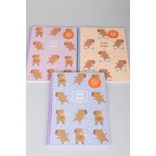 Capybara Stickerlı A4 Okul Defteri Çizgili Tek Adet "dekomus Cep Defteri Hediyeli"