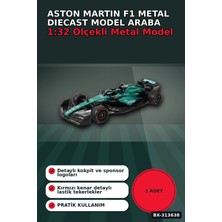 Techora Sale 1:32 Aston Martin F1 Metal Diecast Model Araba - Çek Bırak Oyuncak, Koleksiyon BX-313638