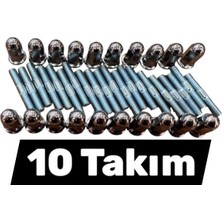 Mtb Egsoz Saplama ve Somun [takım] Cg - 6 mm - 10 Set