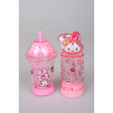 x Dekomus Lisanslı My Melody My Mug Boncuklu ve 3D Figürlü Tek Bıçaklı Kalemtraş Seti