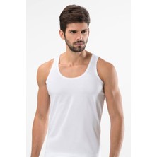 Berrak Erkek Penye 6'lı Atlet-Beyaz-Xl